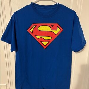 Men’s Blue Superman Logo T-Shirt